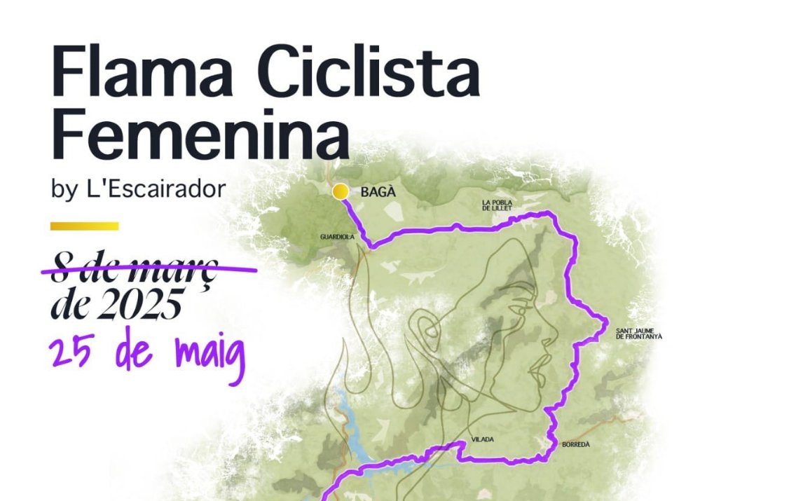 🚴🏼‍♂️La Flama Ciclista Femenina és una pedalada no competitiva en forma de marxa que recorre diferents pobles de la comarca. 

📆diumenge, 25 de maig
🕰 a les 8 del matí, des d'Avià

↪️Recorregut, inscripcions i més informació, aquí (aquibergueda.cat/agenda/flama-c…).

🚲🚲🚲