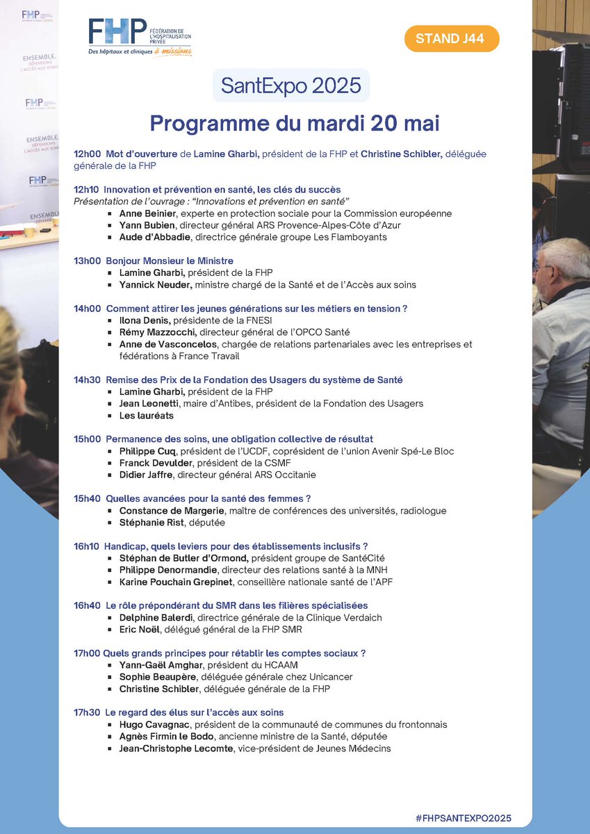 🎬 Le Plateau TV de la FHP est lancé à #SantExpo2025 !
📍 En direct du stand J44 pendant 2 jours de débats autour des grands enjeux de santé.
Découvrez le programme 👇
#FHPSANTEXPO2025
<a href="/parisSANTEXPO/">SantExpo</a>