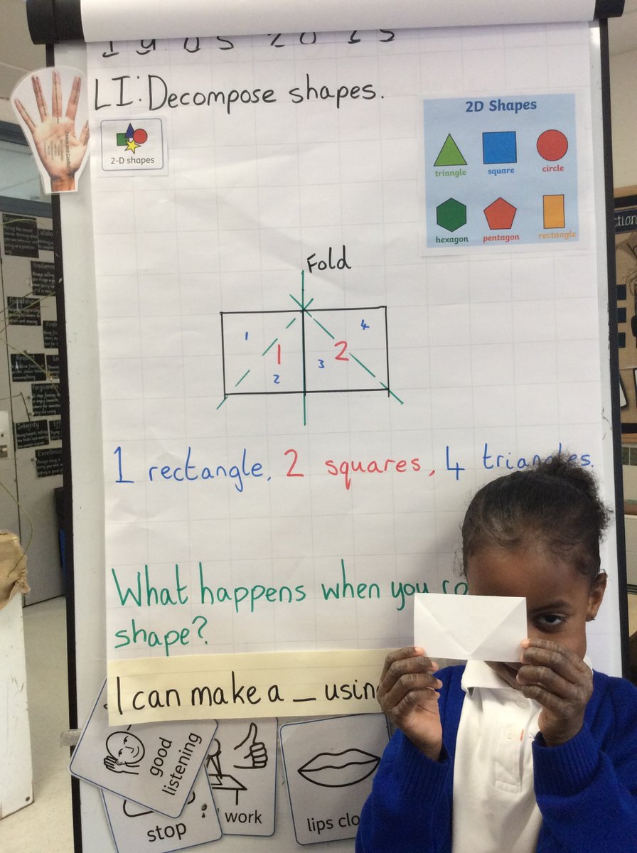 Foxfield - Reception (@foxfieldrec) on Twitter photo <a href="/FoxfieldRec/">Foxfield - Reception</a> Today we identified that there are shapes within a shape. We created our own shapes using a rectangular paper then folded the paper to create more shapes. <a href="/FoxfieldRec/">Foxfield - Reception</a> Today we identified that there are shapes within a shape. We created our own shapes using a rectangular paper then folded the paper to create more shapes.