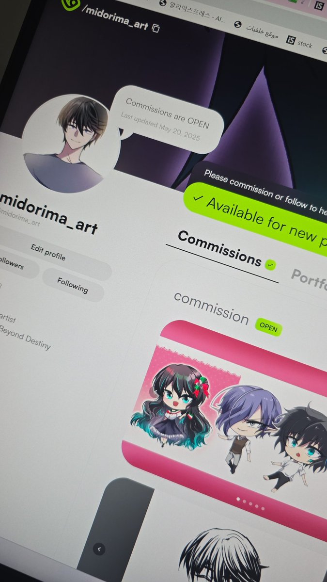 midorima_art's tweet photo. Hello 
I just joined vgen 

My Commissions are open if u r interested 

Rt is appreciated ✨️
#VGenComm
#VGen
https://t.co/sw6RQirfw1 https://t.co/AEPbkI9jOA