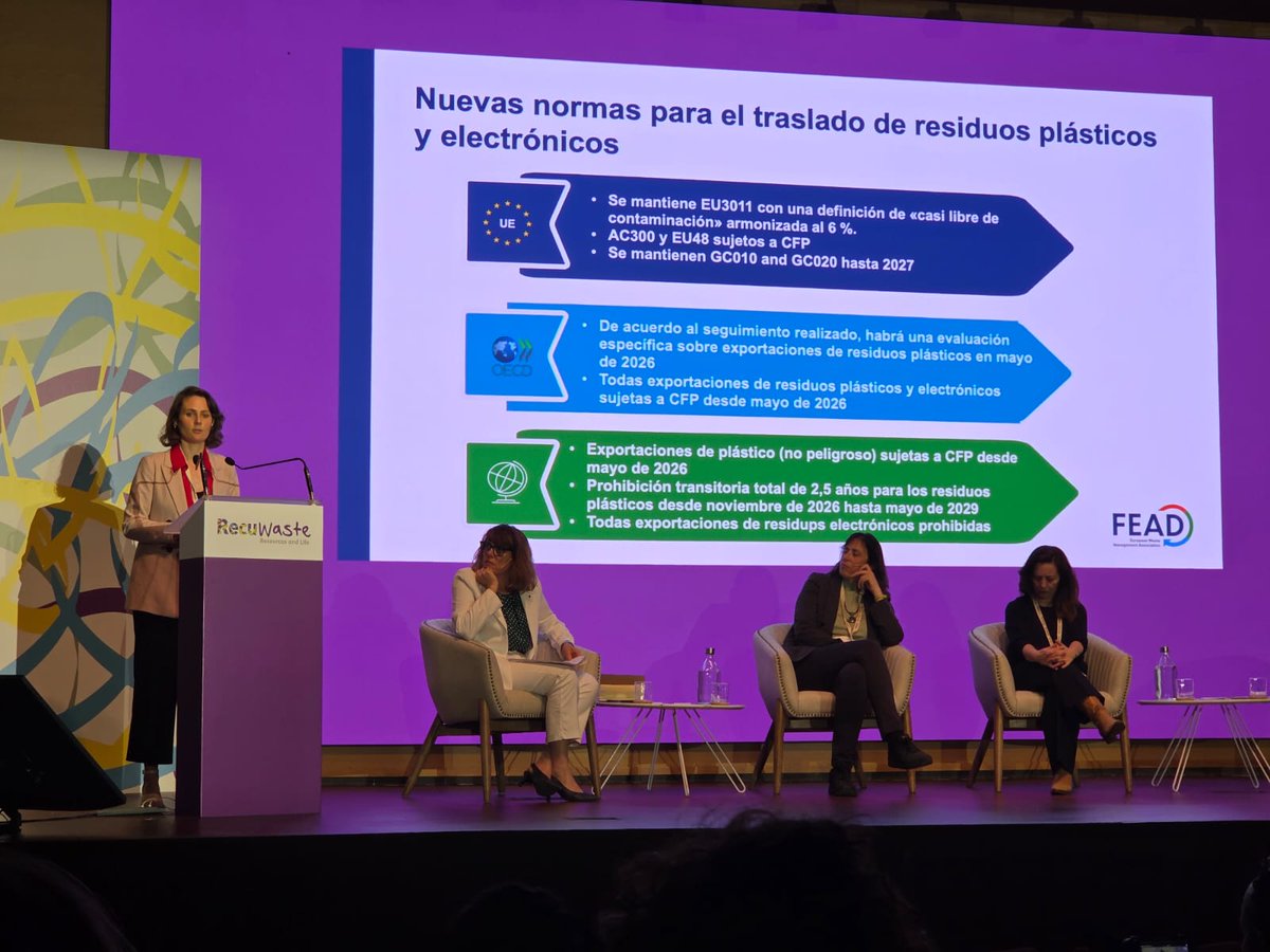 Sesión 3 de #Recuwaste2025 - #Residuos, #EconomíaCircular y Transición energética: ¿Trilema o Círculo Virtuoso? --> Hacia un mundo menos global, como nos afectan las nuevas normas de traslado de residuos

Magnífica ponencia de Aizea Astor Hoschen , senior Legal and Policy Officer