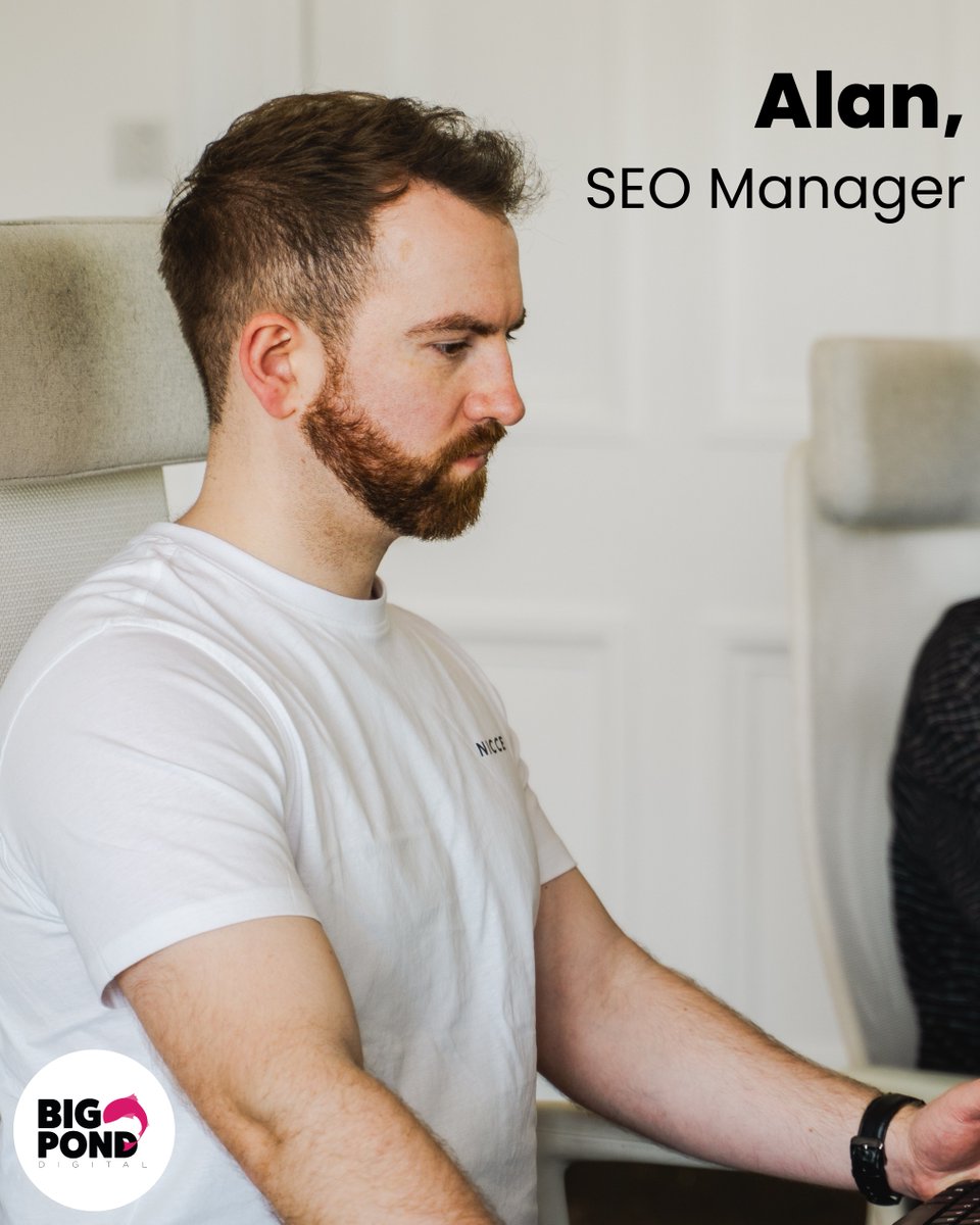 Alan is an SEO Manager at Big Pond, the first to join Ari in the inception of the agency in 2017. He specialises in the core parts of SEO - tech, content, &amp; links.

Want to know more about us? Visit bigponddigital.co.uk/aboutus 🤳

#SEO #DigitalMarketing #Ayrshire #Scotland