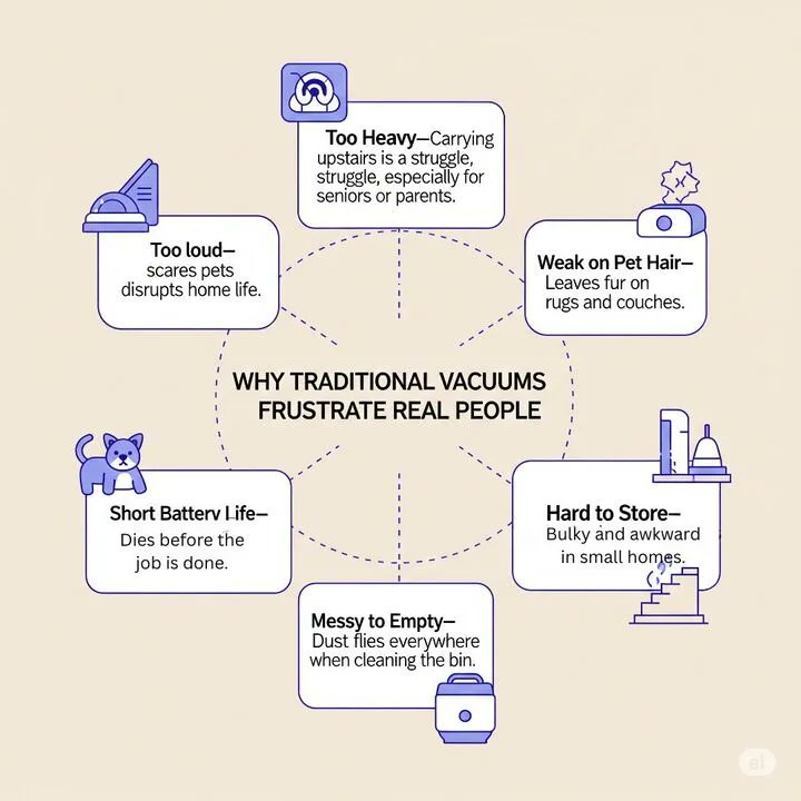 Sick of vacuums that are loud, heavy &amp; bad with pet hair? 🐾

I tested the YISORA N300 Cordless Vacuum — ultra-light, strong suction, HEPA filter, under $100! 👀

Full review 👉 fulbai.site/physical-produ…
#CordlessVacuum #PetHair #HomeHacks #YISORA #VacuumReview #SmartHome #Under100