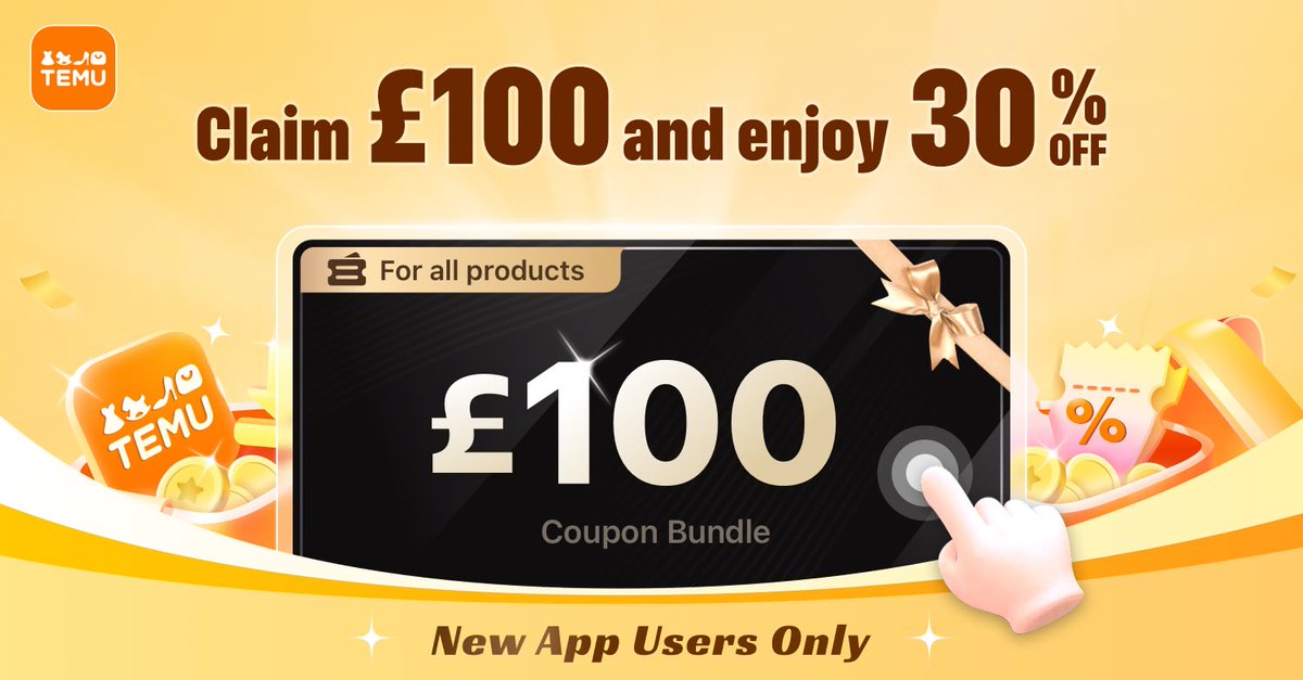 ⭐️Tap temu.to/k/eadpew09ned to claim Your £100 Coupon Bundle Now! Directly get 💰£100 in Temu app here: app.temu.com/m/n8m3617knbg
Another surprise for you! Click temu.to/k/e3e05xz07mc to earn with me together🤝!