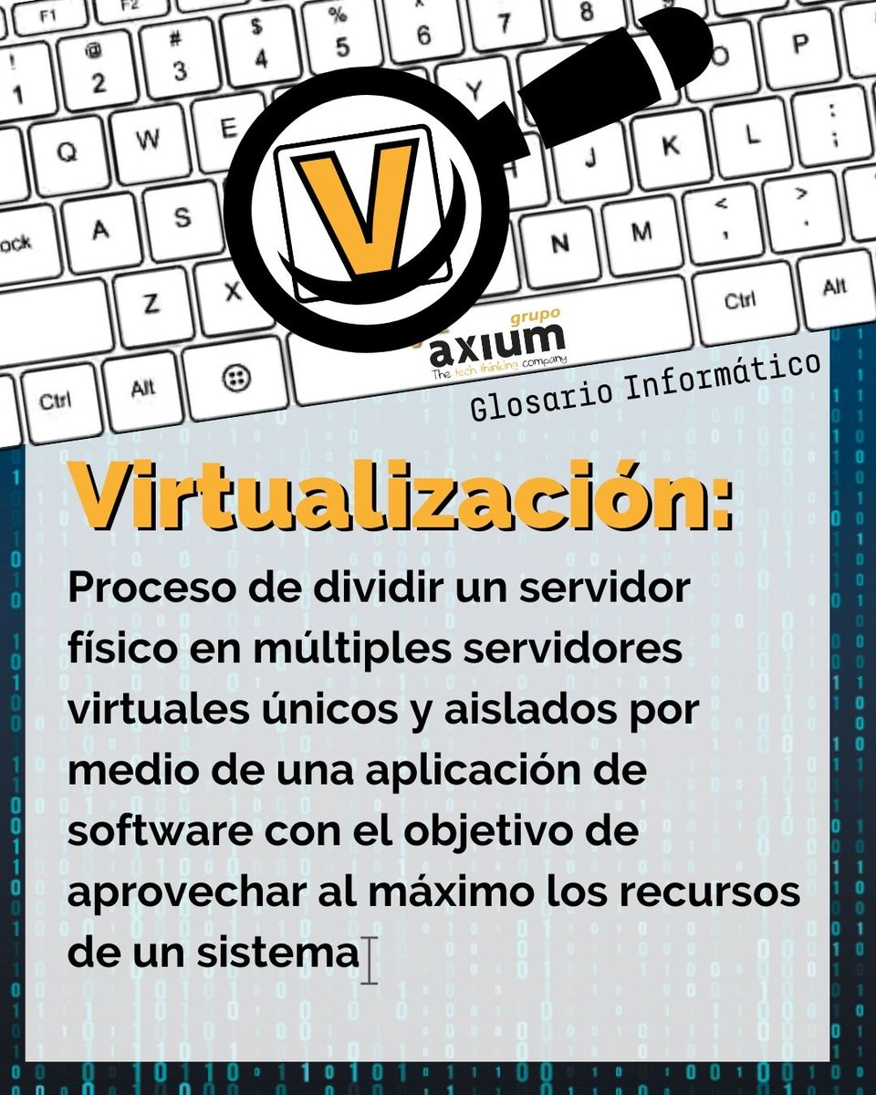 Con la V – Virtualización

La virtualización es una realidad ya al alcance de todos que optimiza los rendimientos y el aprovechamiento de los recursos físicos.

En Axium estamos preparados para ofreceros la solución que mejor os encaje.

#tecnología #informatica #Axium
