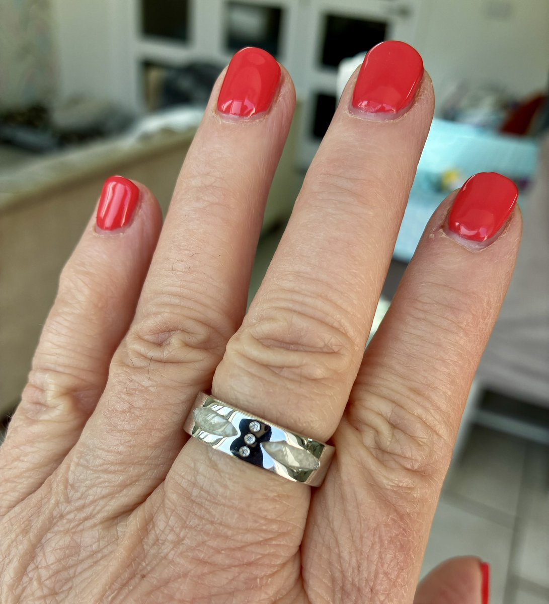 Had my dad ashes put into a ring (not everyones thing I know but no need to comment saying that) 
I love it 💙💔