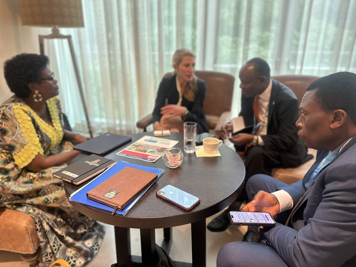 Ministry of Health- Uganda (@minofhealthug) on Twitter photo On the sidelines of #WHA78, Hon. <a href="/MargaretMuhanga/">Margaret Muhanga</a> met with <a href="/Seed_Global/">Seed Global Health</a> CEO, Vanessa Kerry and team to discuss further partnership and collaboration with the Health Sector.
Seed Global is instrumental in capacity building, fellowship in neonatology, inter ministerial On the sidelines of #WHA78, Hon. <a href="/MargaretMuhanga/">Margaret Muhanga</a> met with <a href="/Seed_Global/">Seed Global Health</a> CEO, Vanessa Kerry and team to discuss further partnership and collaboration with the Health Sector.
Seed Global is instrumental in capacity building, fellowship in neonatology, inter ministerial