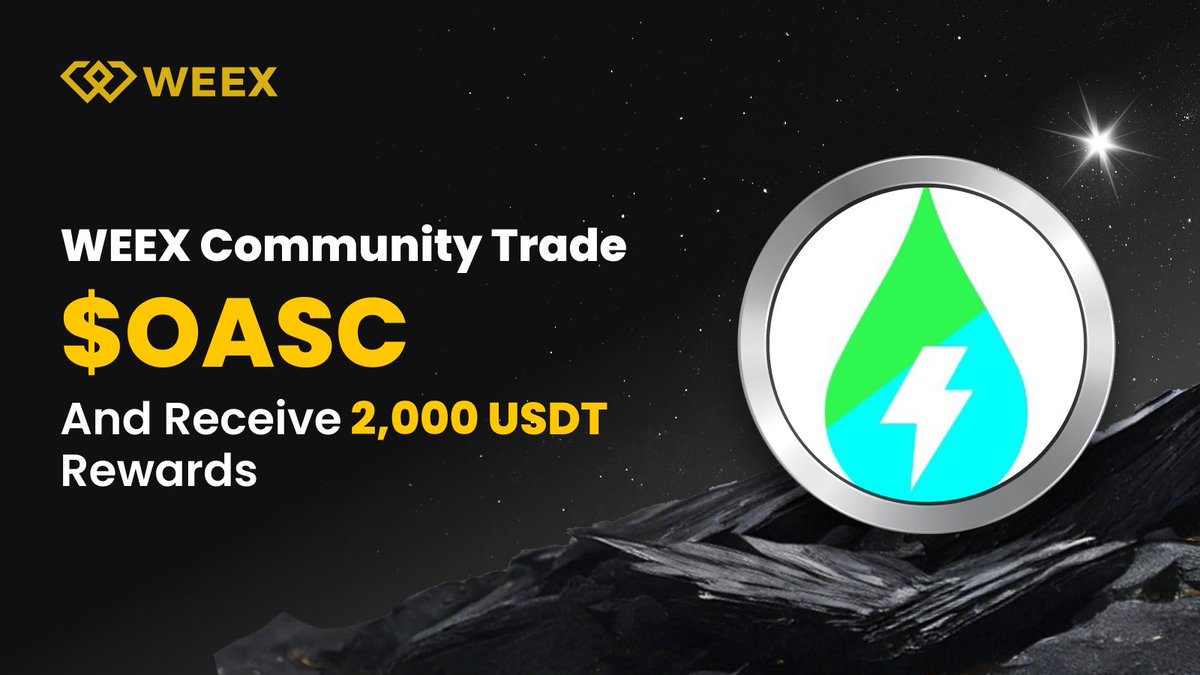 🚀 Trade $OASC <a href="/oasiscoin10/">oasis</a> on WEEX and share 2,000 USDT!
 💸100 winners | May 20– Jun 3
 📍 How toJoin:
🔗 Join:  bit.ly/3Spd1DO
 📝 Fill out the form:  forms.gle/L9YAGiNEdWiTbQ…
📌 Don’t miss out! Join our community now for more details! 

#WEEX #OASC #Crypto #Airdrop