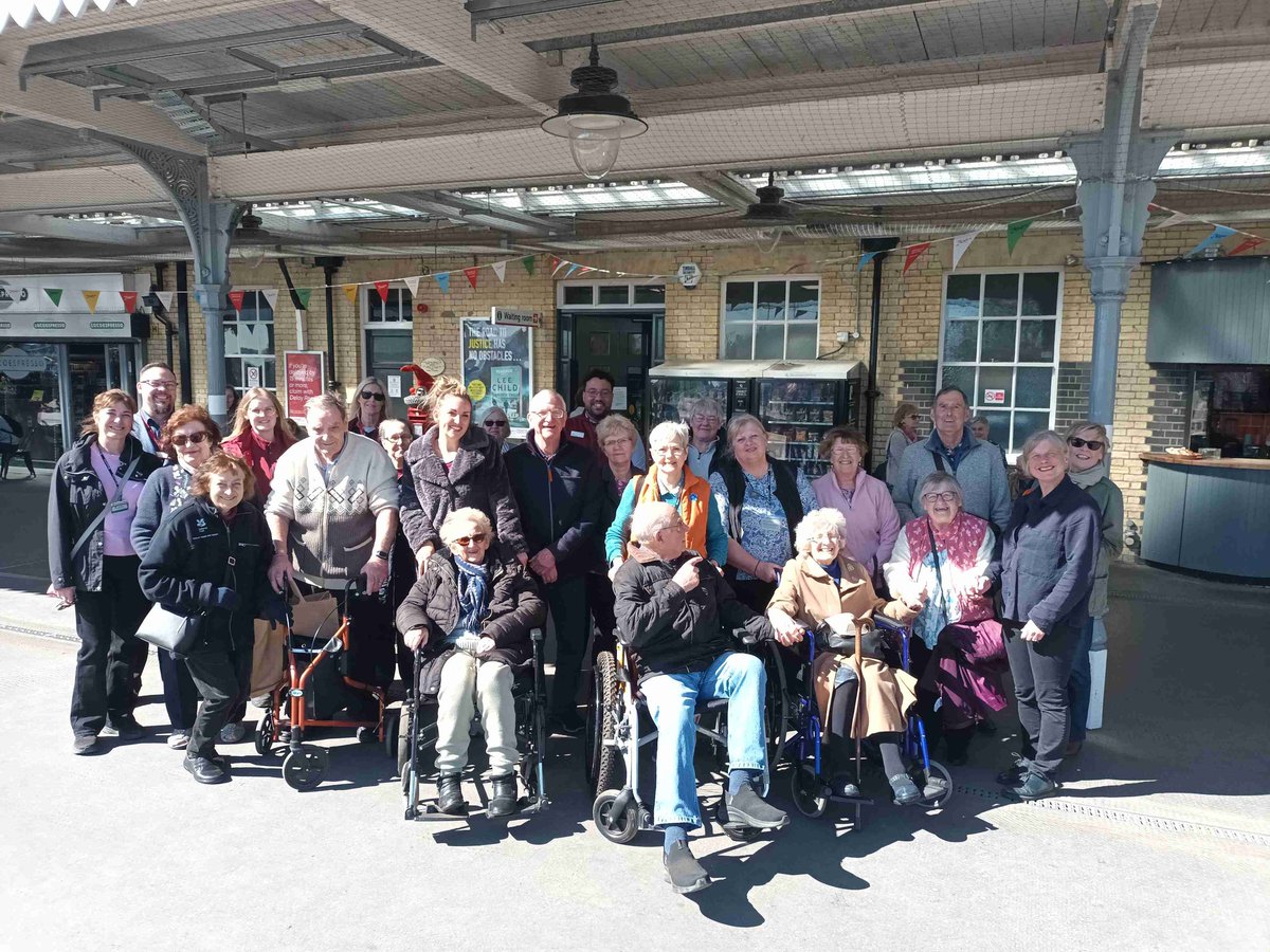 FenlandCouncil's tweet photo. 🚆💙 This week is both #CommunityRailWeek & #DementiaActionWeek - and we're proud to celebrate inclusive rail travel! Last month, the Hereward #CommunityRail Partnership ran a #TryATrain trip with Wisbech’s Damsons dementia group - building confidence to travel by rail! https://t.co/m01RIanrET