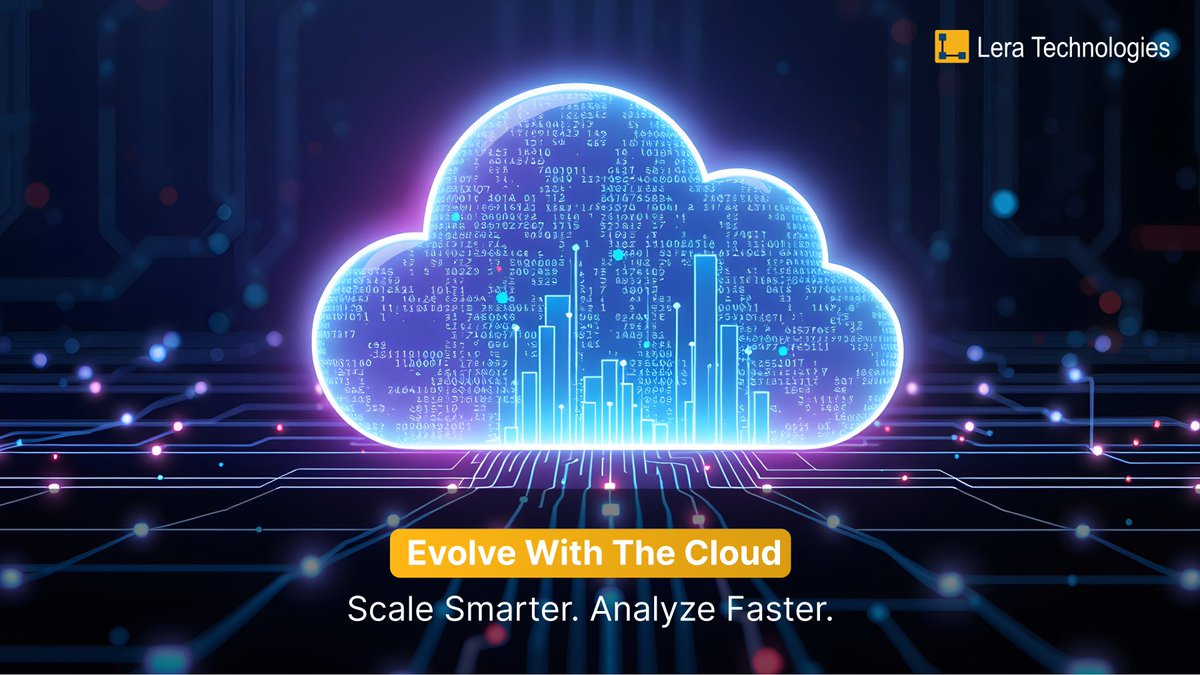 LeraTech's tweet photo. Say goodbye to storage limits and performance lags. Cloud databases and data warehousing bring real-time access, limitless scalability, and smarter analytics, all without the heavy overhead. #CloudData #DataWarehousing #CloudComputing #DataStrategy #LeraTechnologies https://t.co/Km7mBZq7LY