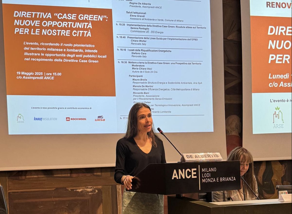 Assimpredil Ance (@ancemilano) on Twitter photo Abbiamo ospitato l’incontro “Direttiva #CaseGreen: nuove opportunità per le nostre città”, promosso da <a href="/RenovateItaly/">Renovate Italy</a>, dedicato al ruolo degli enti locali nella transizione energetica del patrimonio edilizio. Abbiamo ospitato l’incontro “Direttiva #CaseGreen: nuove opportunità per le nostre città”, promosso da <a href="/RenovateItaly/">Renovate Italy</a>, dedicato al ruolo degli enti locali nella transizione energetica del patrimonio edilizio.