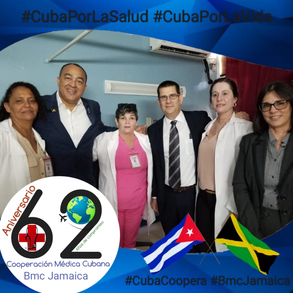 Desde la Brigada Médica Cubana en Jamaica iniciamos la Jornada por el 62 Aniversario de la Colaboración Médica ⚕️ 🇨🇺
Recordando a nuestro invicto Comandante en jefe Fidel Castro 
!Médicos y No Bombas!

#HechosYNoPalabras #BmcJamaica #CubaCoopera  #CubaPorLaVida #CubaPorLaSalud