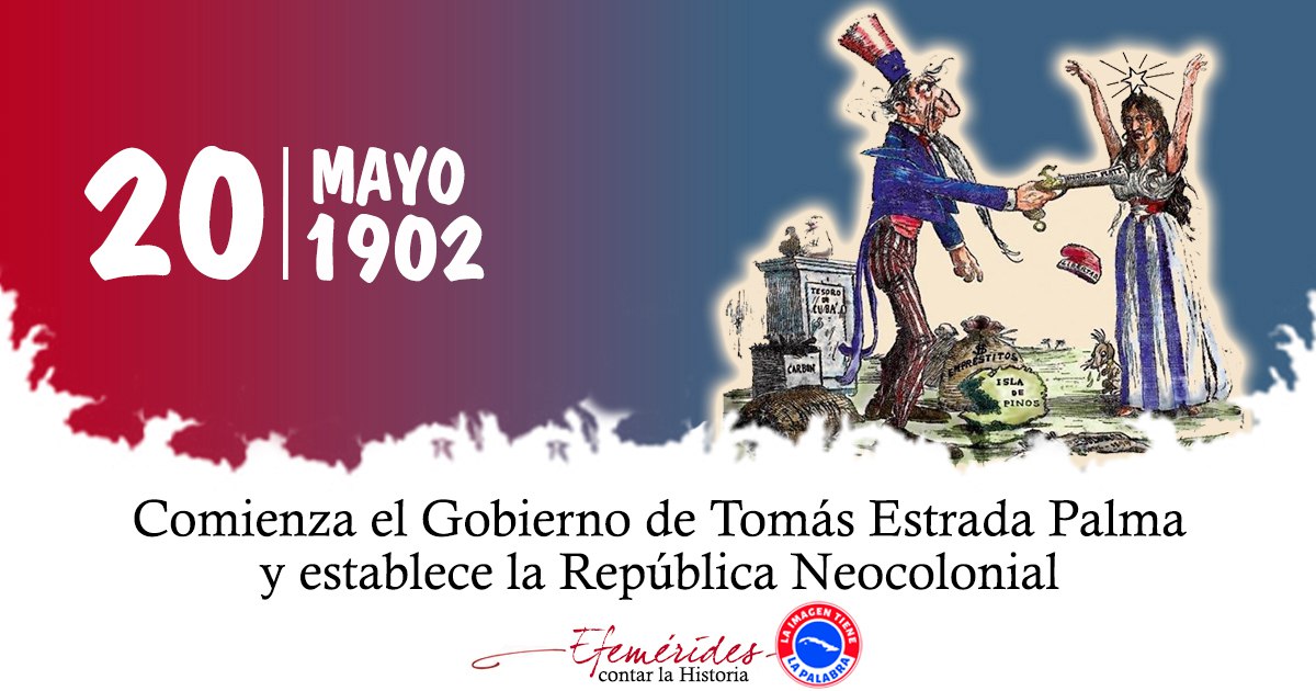 Un día como hoy surgió #Cuba como República. Pero la independencia fue cercenada por la oprobiosa Enmienda Platt, impuesta por el gobierno yanqui. La verdadera libertad se alcanzó en 1959 y no la perderemos. #CubaViveEnSuHistoria