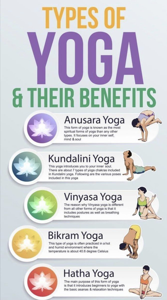 NaturalHealthON's tweet image. Yoga, an ancient Indian practice, has many styles, each with benefits for physical, mental and emotional health. Choosing the right one will increase flexibility, strength and well being.
#Yoga #HathaYoga #VinyasaYoga #AshtangaYoga #YinYoga #BikramYoga #RestorativeYoga