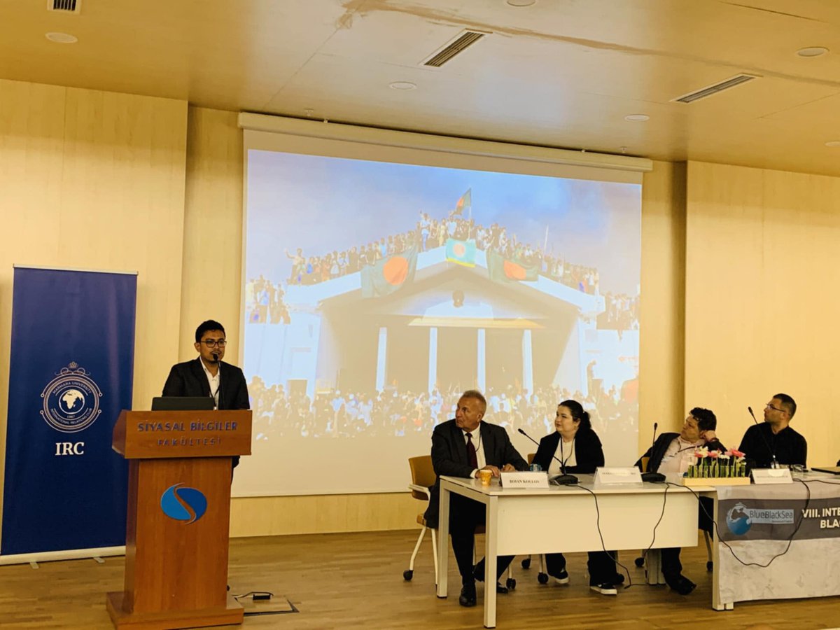 Spoke at an international conference at Marmara University on the July Revolution. I discussed people’s sacrifices, student resistance, and the vision of ‘2nd independence’: Bangladesh 2.0 rooted in justice and dignity.
#JulyRevolution