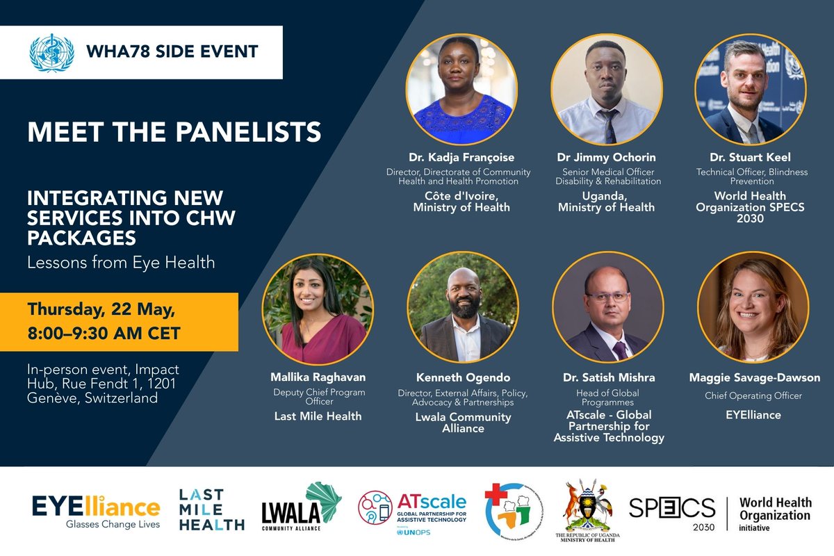 Community Health Impact Coalition (@join_chic) on Twitter photo Join Coalition allyĀ <a href="/TheEYElliance/">EYElliance</a>Ā in a conversation with Last Mile Health and and Lwala Community Alliance at #WHA78 on advancing #proCHWs via responsible, effective approaches to expand the scope of community-level careāusing eye health as a case study. Join Coalition allyĀ <a href="/TheEYElliance/">EYElliance</a>Ā in a conversation with Last Mile Health and and Lwala Community Alliance at #WHA78 on advancing #proCHWs via responsible, effective approaches to expand the scope of community-level careāusing eye health as a case study.
