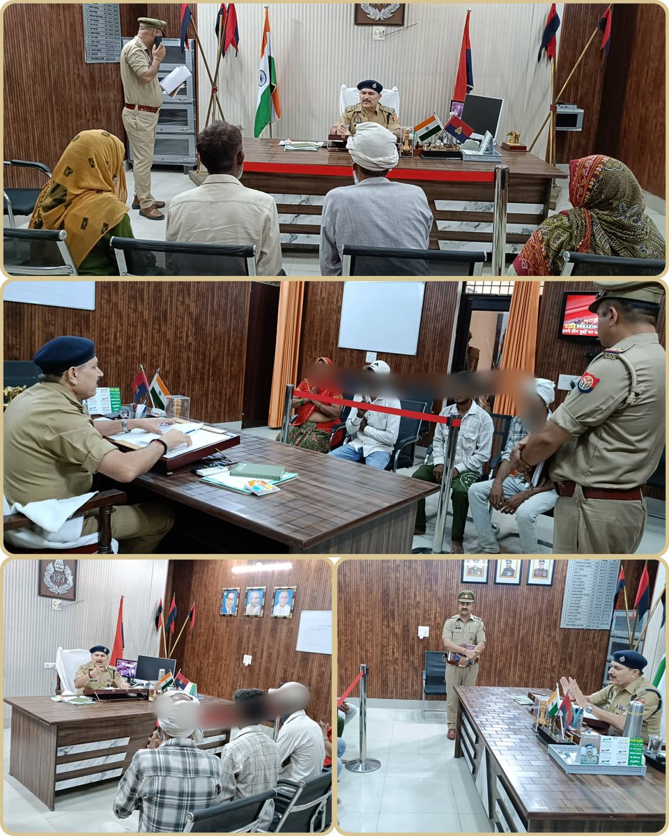 आज दिनांक 20.05.2025 को पुलिस अधीक्षक शामली श्री राम सेवक गौतम द्वारा पुलिस कार्यालय में जनसुनवाई की गयी, इस दौरान पुलिस कार्यालय में आने वाले फरियादियों की समस्याओं को सुनकर उनके समयबद्ध व प्राथमिकता के आधार पर गुणवत्तापूर्ण निस्तारण हेतु संबन्धित को आवश्यक दिशा-निर्देश दिए गये।