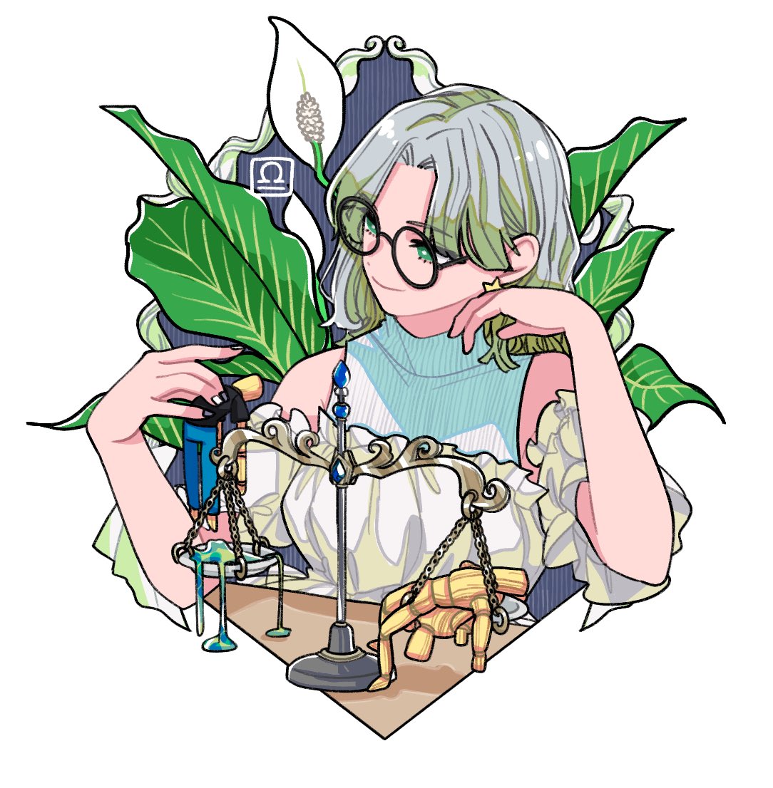 天秤座♎️
#ガールズイラスト