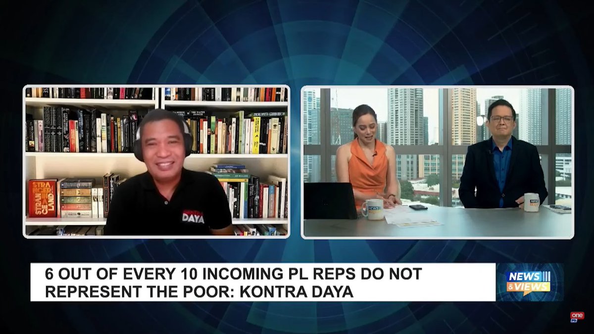 WATCH: As Kontra Daya convenor, I was interviewed live via Zoom late this morning (May 20) on News and Views (One PH) to critically analyze the flaws in the party-list system. youtu.be/zmnkTQ3BrFY?si…