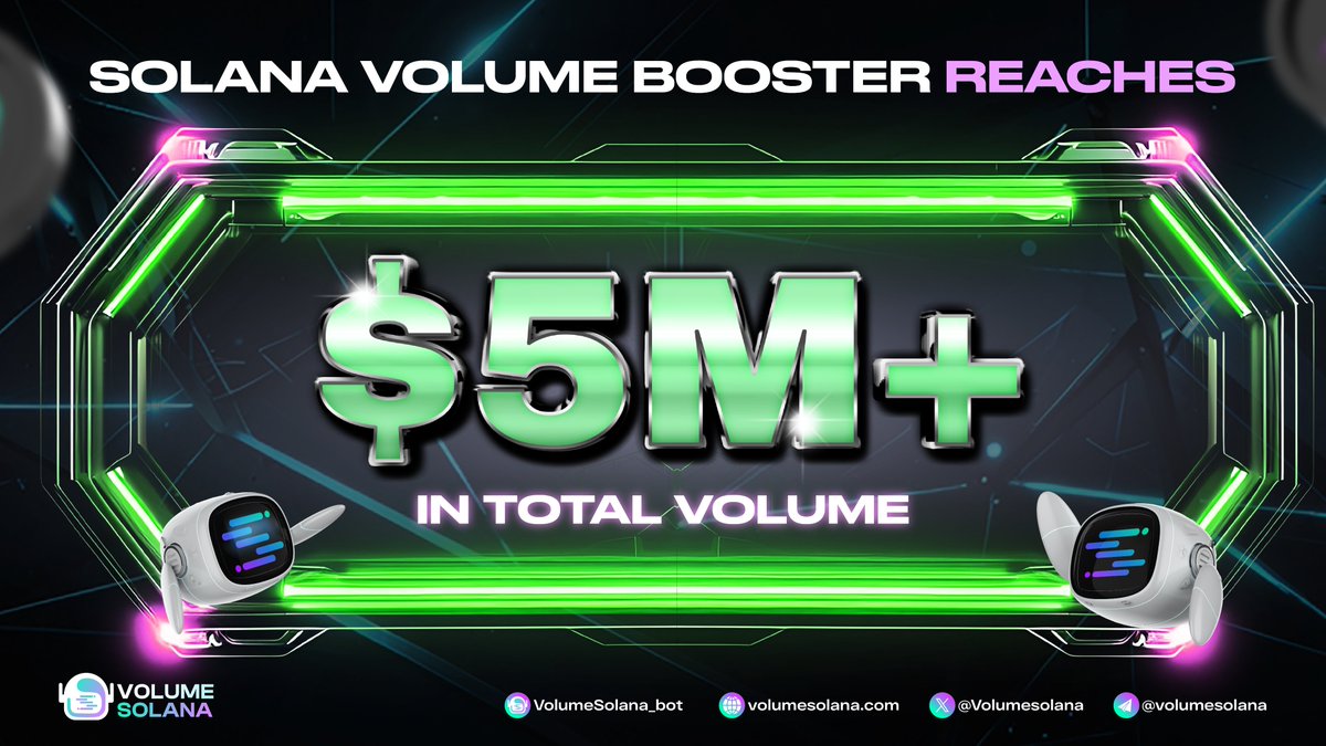 📈 VSB Stats &amp; Performance | May 12 -18

+$5M Boosted — New High, Strong Signal.

This week, builders using @VolumeSolana_bot pushed a record-breaking $5 million in boosted trading volume — marking the strongest week to date.

🚀 Memecoins broke out faster
💧 Liquidity flowed