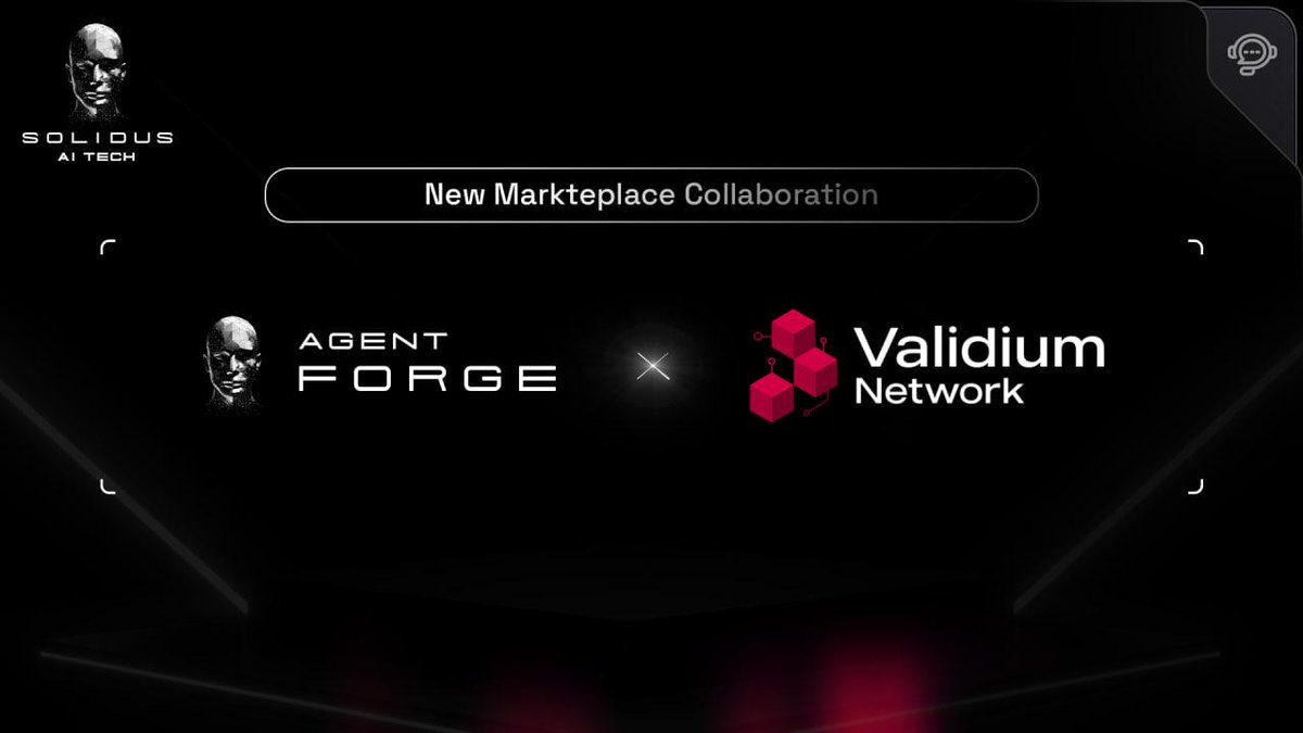 AITECH (@aitechio) on Twitter photo 📣 Partnership Announcement: Solidus Ai Tech x Validium Network!
We’re thrilled to welcome <a href="/ValidiumNetwork/">Validium Network</a> to Solidus Ai Tech’s Agent Forge platform. Validium has created an AI Agent named Lucian — an AI-powered financial advisor specializing in cryptocurrency investments and 📣 Partnership Announcement: Solidus Ai Tech x Validium Network!
We’re thrilled to welcome <a href="/ValidiumNetwork/">Validium Network</a> to Solidus Ai Tech’s Agent Forge platform. Validium has created an AI Agent named Lucian — an AI-powered financial advisor specializing in cryptocurrency investments and