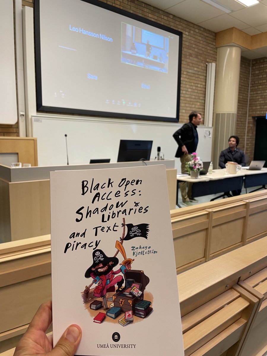 Pelle Snickars (@pellesnickars) on Twitter photo Strax dags för disputation vid <a href="/umeauniversitet/">Umeå universitet</a> – Zakayo Kjellström försvarar sin avhandling Black Open Access! Strax dags för disputation vid <a href="/umeauniversitet/">Umeå universitet</a> – Zakayo Kjellström försvarar sin avhandling Black Open Access!