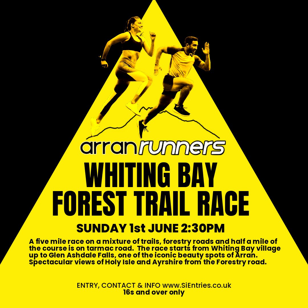 I've just entered the Whiting Bay Forest Trail Race - Arran - Sunday 1st June 2025:  sientries.co.uk/event.php?even… via <a href="/SiEntries/">SiEntries</a>