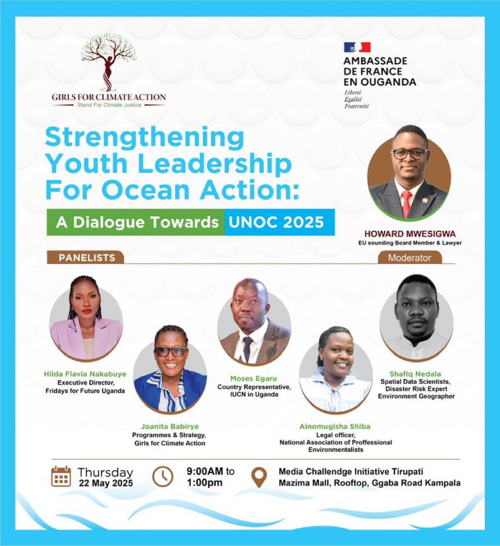 CALI UGANDA (@caliuganda) on Twitter photo This Thursday, the Climate Action Leadership Incubator will be joining <a href="/FrenchEmbassyUg/">France in Uganda 🇫🇷🇺🇬</a> and fellow stakeholders for a high-level dialogue in preparation for the United Nations Ocean Conference (UNOC) 2025. The conversation will center on strengthening youth leadership for ocean This Thursday, the Climate Action Leadership Incubator will be joining <a href="/FrenchEmbassyUg/">France in Uganda 🇫🇷🇺🇬</a> and fellow stakeholders for a high-level dialogue in preparation for the United Nations Ocean Conference (UNOC) 2025. The conversation will center on strengthening youth leadership for ocean
