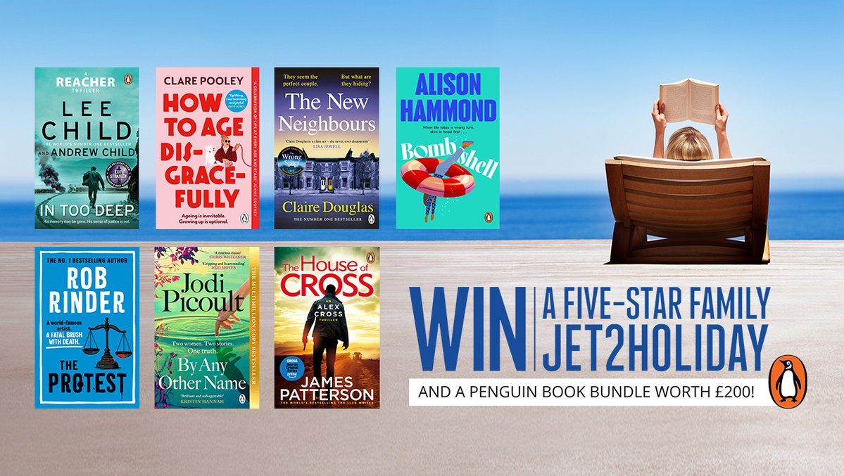 Transworld Books (@transworldbooks) on Twitter photo UK Readers, we've teamed up with <a href="/jet2tweets/">Jet2tweets</a> to give you the chance to win a 5 star family holiday with this summer, plus a fantastic bundle of Penguin books worth £200. If you fancy your chances, check out the below.
Enter Here: penguin.co.uk/.../art.../jet… UK Readers, we've teamed up with <a href="/jet2tweets/">Jet2tweets</a> to give you the chance to win a 5 star family holiday with this summer, plus a fantastic bundle of Penguin books worth £200. If you fancy your chances, check out the below.
Enter Here: penguin.co.uk/.../art.../jet…