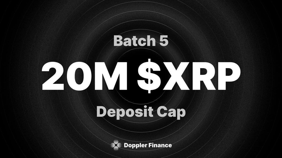 pumpius's tweet image. Earn 3–4.5% APR on your XRP!
Doppler Finance is live on the XRP Ledger. 

Do your own research.