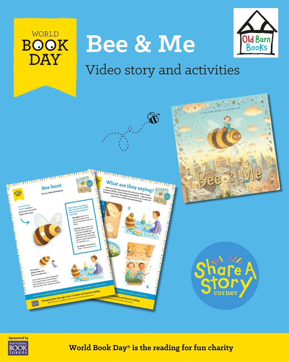 World Book Day UK 📚 (@worldbookdayuk) on Twitter photo It’s #WorldBeeDay! 🐝 These busy bees help maintain our ecosystems and ensure the future of our food supply. 🌱
Help your little ones discover why bees matter with the story of Bee and Me by @alisonjay17 published by <a href="/oldbarnbooks/">oldbarnbooks</a> on our Share A Story Corner page.
Don’t It’s #WorldBeeDay! 🐝 These busy bees help maintain our ecosystems and ensure the future of our food supply. 🌱
Help your little ones discover why bees matter with the story of Bee and Me by @alisonjay17 published by <a href="/oldbarnbooks/">oldbarnbooks</a> on our Share A Story Corner page.
Don’t