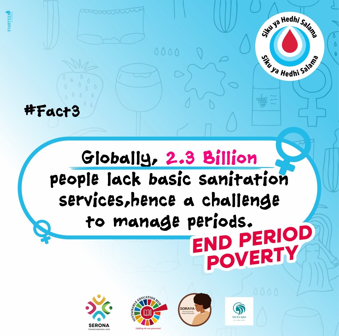 This Month as we get to Celebrate the #MenstruationHygieneDay how well do you know and understand about Menstruation aside celebrating the day.

Here are 10 Facts about Menstruation.
⤵️⤵️

#Endperiodstigma
#Periodfriendlyworld