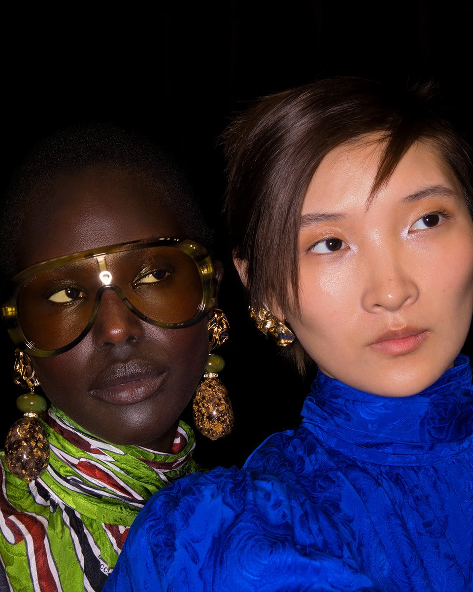 gucci's tweet photo. Gucci is Florence, Florence is Gucci.  
 
Unfolding at the Gucci Archive in the House’s founding city, the #GucciCruise26 followed an authentic approach to makeup looks, capturing an individual and unmistakably modern beauty with natural radiance and light touches of color.  

Discover more https://t.co/2JXbsIfQIc 
 
#GucciBeauty #GucciMakeup