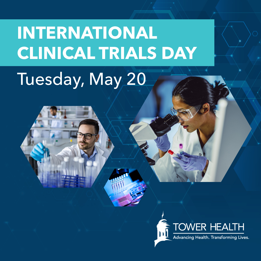 🔬 May 20 is International Clinical Trials Day — honoring the world’s 1st clinical trial in 1747.

Tower Health carries on this legacy, advancing research that impacts lives worldwide.

Learn more: towerhealth.org/clinical-trials