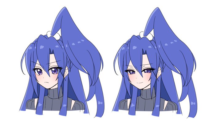 ←頑張って似せようと描いた顔
どうしても描きたくなる顔→ 