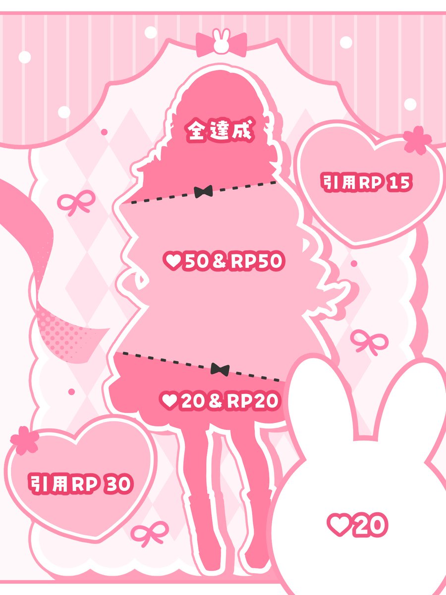 \\\進化後の姿公開チャレンジ開始///

シルエットから可愛いでしょっ✨

どこもかしこも可愛くして頂いたので、色んな方に見てもらえると嬉しいな……
(​ *´꒳`*​)🌸

引用RPとか盛りすぎた感があるので、是非「wktk」とかでも良いので支援よろしくお願いします୧(`•ω•´)୨