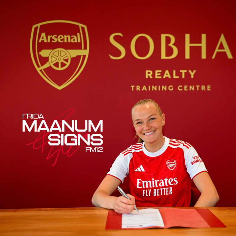 ArsenalWFC's tweet photo. Frida Maanum is here to stay 💫

Our Norwegian has recommitted her future to The Arsenal ❤️