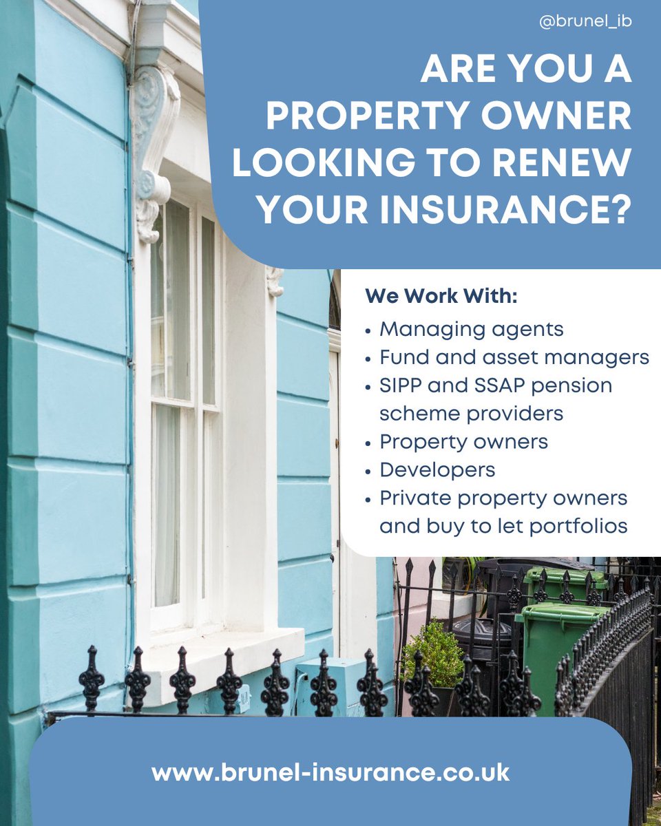 📩 Are you ready for a review of your insurance?

🌐 loom.ly/4lbTqXA
☎️ 0117 325 2224
📱 @brunel_ib