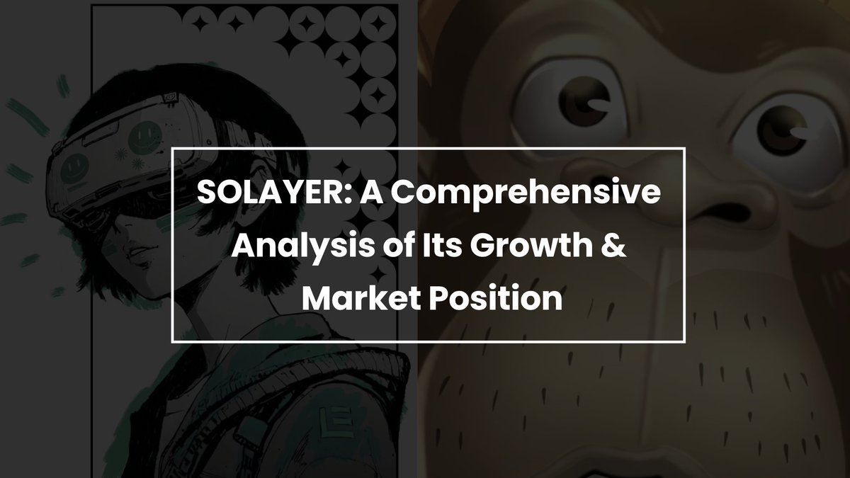 The Solana Giant You’re Not Watching Closely Enough? 👀

<a href="/solayer_labs/">Solayer</a> has rapidly established itself as a significant player in the Solana ecosystem, with substantial growth in its first year of operation.

Let's explore their journey together 🧵