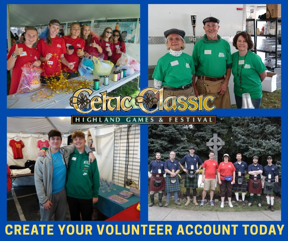 Our volunteers create their own schedules. YOU choose the days &amp; times YOU want to volunteer. And you may even meet a new friend or a couple hundred more... Create your volunteer account today and pick your shifts! celticfest.org/volunteer/ #volunteer #celticclassic