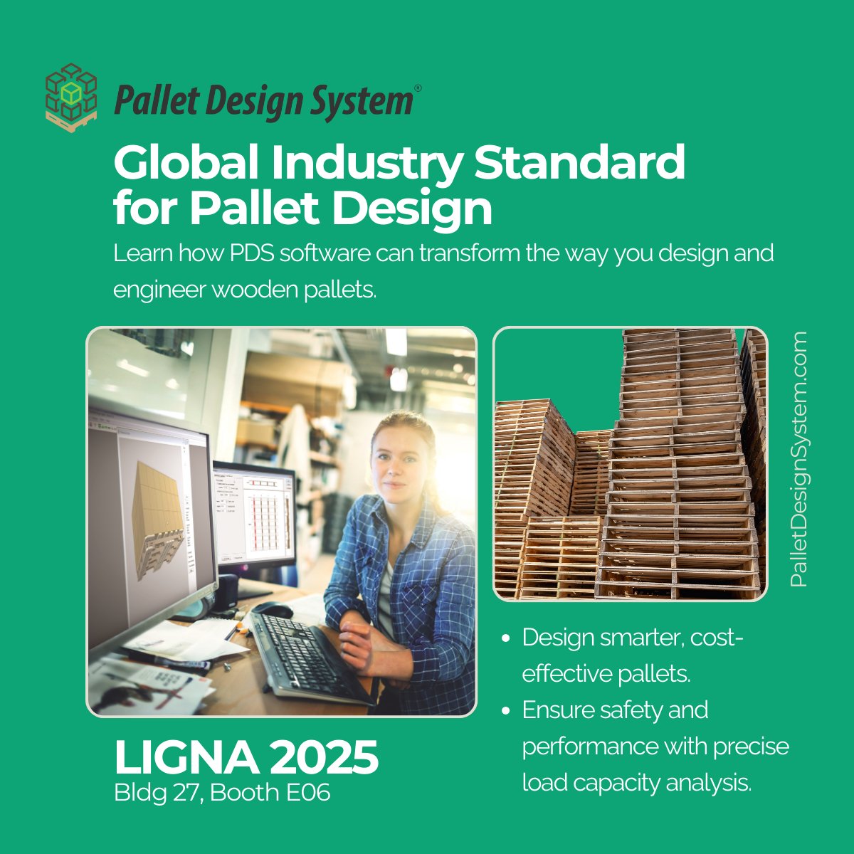 We're just one week out from LIGNA 2025!  Explore our latest innovations in pallet design and see how we're helping move the wood transport packaging industry forward: Bldg 27, Booth E06. Plan your visit at: palletcentral.com/ligna2025

#LIGNA2025 #LIGNA #PackagingSolutions