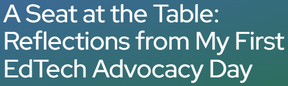 CoSN Blog: Proud to represent Learn21 + ETLA at my first #EdTech Advocacy Day in D.C.! Grateful to CoSN, <a href="/SETDA/">SETDA</a>, <a href="/ISTEofficial/">ISTE</a> + <a href="/ASCD/">ASCD</a> &amp; <a href="/SIIAPolicy/">SIIA Public Policy</a> for amplifying our voices on the Hill. A powerful day at the intersection of tech, education &amp; policy! - ow.ly/Wl9Z50VVj8n