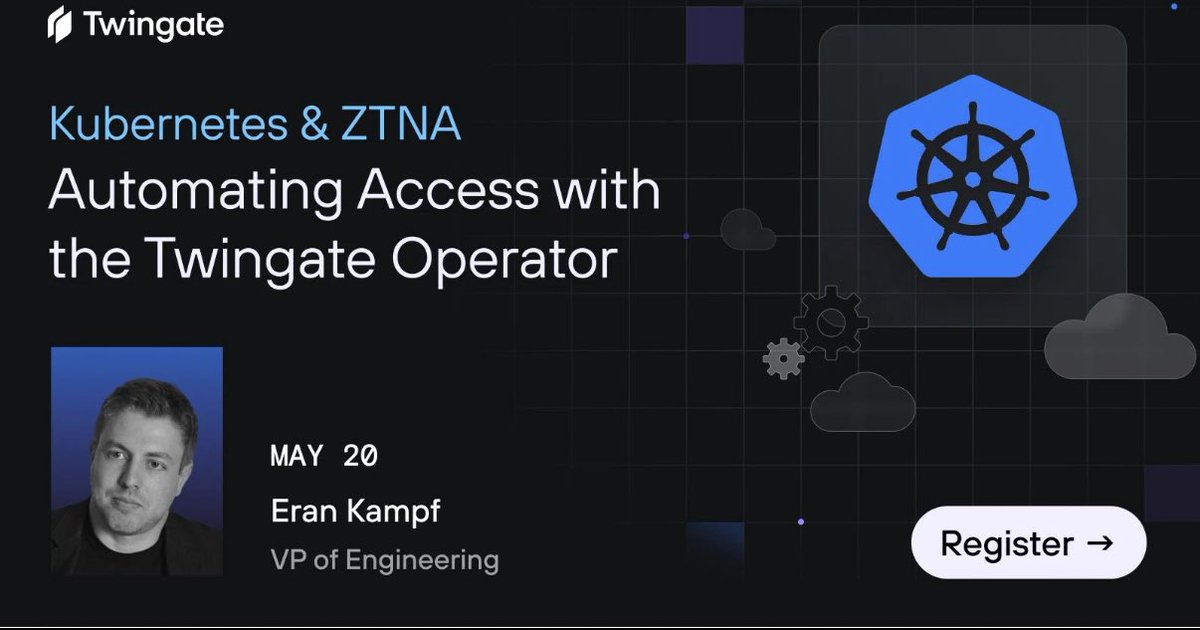 Talking about Kubernetes, operators and <a href="/TwingateHQ/">Twingate</a> in about 1h (twingate.com/webinars/may-2…)