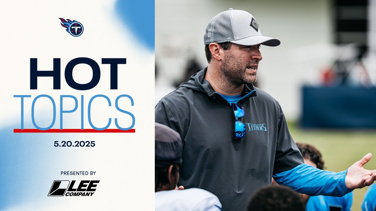 Jim Wyatt (@jwyattsports) on Twitter photo Hot Topics From <a href="/Titans/">Tennessee Titans</a> Coach Brian Callahan's media availability on Tuesday.
READ bit.ly/3YSde6n Hot Topics From <a href="/Titans/">Tennessee Titans</a> Coach Brian Callahan's media availability on Tuesday.
READ bit.ly/3YSde6n