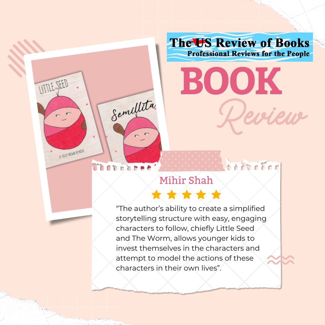 authorkreynolds's tweet photo. Little Seed by Kelley Browne Reynolds has been featured in a review by The US Review of Books!
📖 Curious what they had to say?
👉 Read the full review here: https://t.co/w17Hpp3fYh
Thank you to everyone who’s supported Little Seed—your love keeps it growing! 🌼
#LittleSeed https://t.co/NrdN4EqeGR