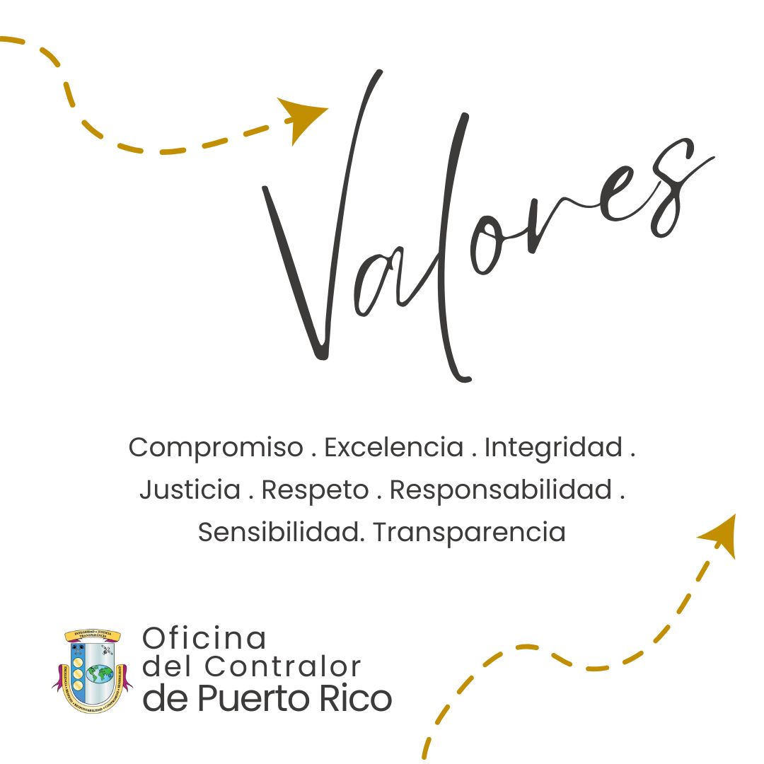 La <a href="/ocpronline/">OCPR</a>  tiene la función ministerial de examinar todos los ingresos, las cuentas y los desembolsos del Estado, de sus agencias, organismos y de los municipios, para determinar si se han realizado de acuerdo con la ley. Te recordamos nuestra #vision #valores #Misiones