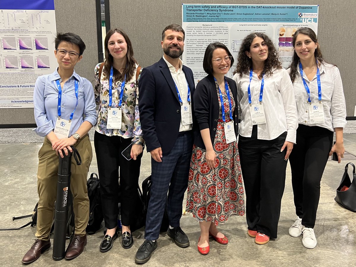 Riccardo Privolizzi (@dr_rickprivo) on Twitter photo The <a href="/UCLIoN/">UCL Queen Square Institute of Neurology</a> GTAC AAV team had a wonderful time at #ASGCT25! Thank you everyone for the inspiring work and enlightening discussions!
<a href="/DrJo_Ng/">Joanne Ng 伍仲昕</a> <a href="/RebecaGilG/">Rebeca</a> <a href="/HesterChu/">Hester Chu</a> Camila Vallve <a href="/kzhelcheska/">Kristina Zhelcheska</a> 🧬
<a href="/ASGCTherapy/">ASGCT</a> The <a href="/UCLIoN/">UCL Queen Square Institute of Neurology</a> GTAC AAV team had a wonderful time at #ASGCT25! Thank you everyone for the inspiring work and enlightening discussions!
<a href="/DrJo_Ng/">Joanne Ng 伍仲昕</a> <a href="/RebecaGilG/">Rebeca</a> <a href="/HesterChu/">Hester Chu</a> Camila Vallve <a href="/kzhelcheska/">Kristina Zhelcheska</a> 🧬
<a href="/ASGCTherapy/">ASGCT</a>