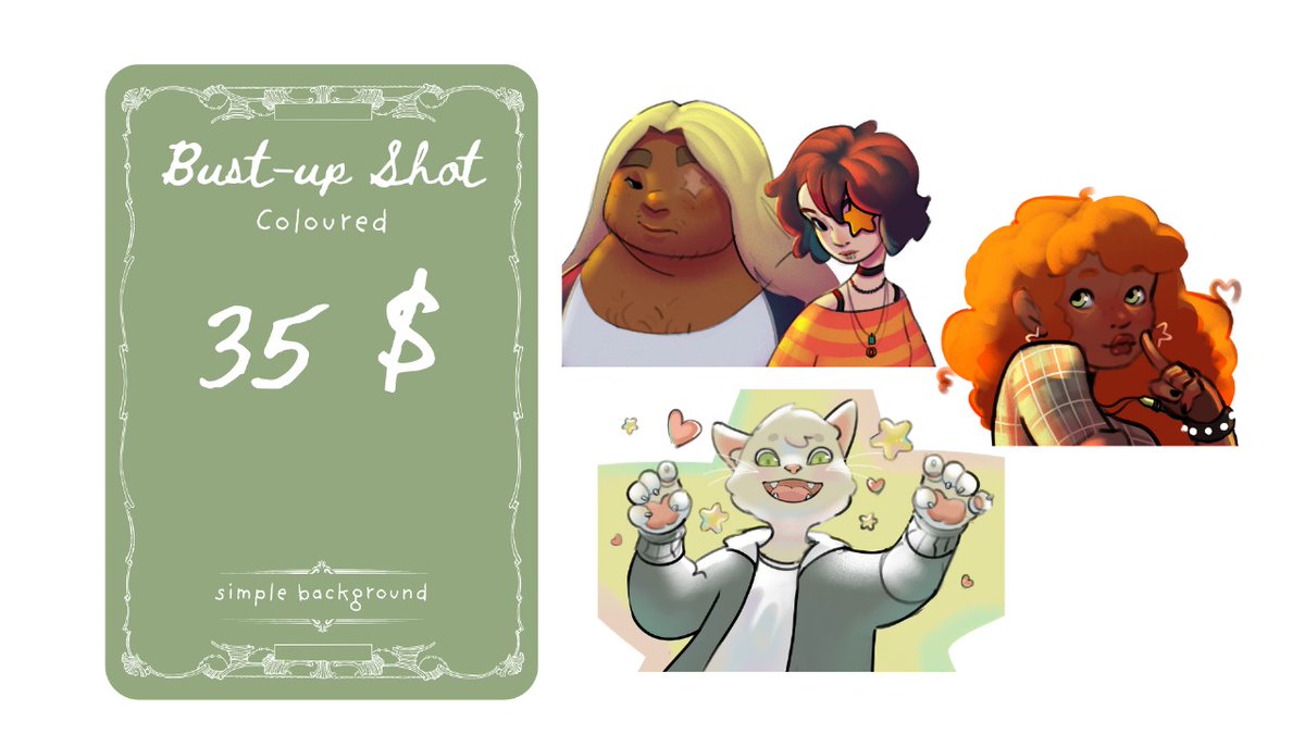 PheiaDraws's tweet photo. Can we talk about how cute my commission sheets are ?
https://t.co/amYX2J37kK https://t.co/aanjPIzAaN
