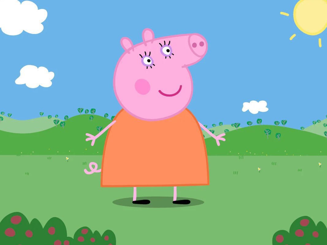 porqueTTarg's tweet photo. "Peppa Pig": 

Porque nació Evie, la hermanita de Peppa Pig: el parto de Mamá Cerdita fue a las 5.34 de la mañana. https://t.co/zVJd7kUGW6