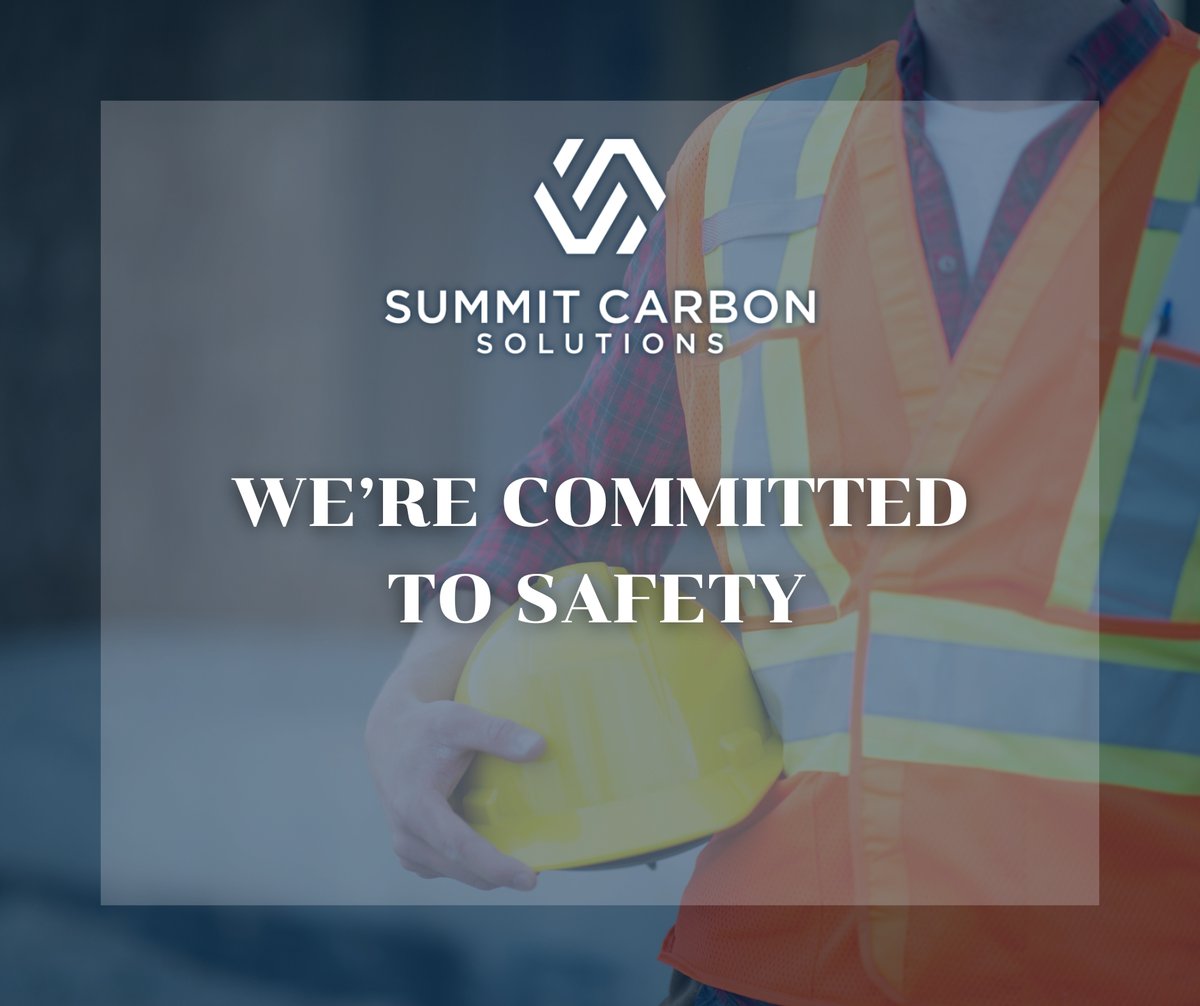 For more than 50 years, the U.S. has used pipelines to transport CO2 across the country. Summit’s CO2 pipelines will be the safest: all welds tested, real-time leak detection &amp; 24/7 monitoring.

Safety is a core value at Summit Carbon Solutions &amp; our pipeline will reflect that.